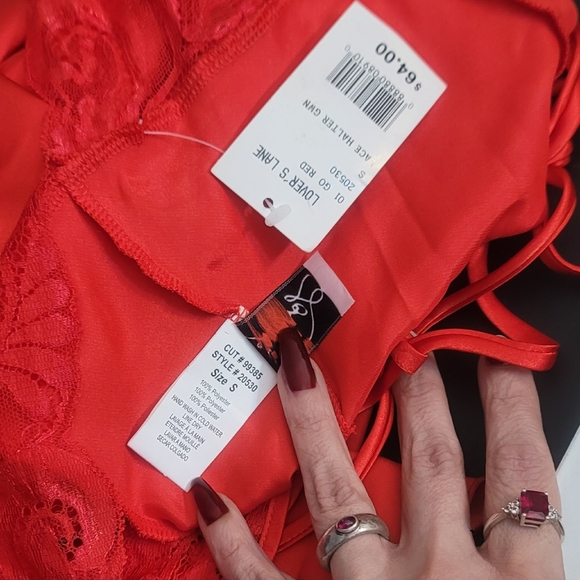 NWT $64 Red Gown by Lover's Lane - Picture 8 of 8